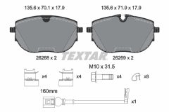 TEXTAR 2626801-2795-00 — Set discuri și plăcuțe de frână