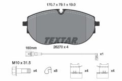 TEXTAR 2627001-2303-00 — Set discuri și plăcuțe de frână