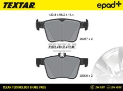 TEXTAR 2628701CP — Колодки тормозные дисковые