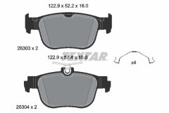 TEXTAR 2630301-2249-00 — Set discuri și plăcuțe de frână