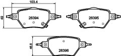 TEXTAR 2639402 — Колодки тормозные дисковые