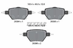 TEXTAR 2639401 — Колодки тормозные дисковые