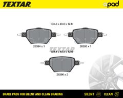TEXTAR 2639401SC — Колодки тормозные дисковые