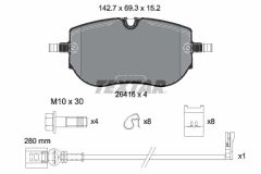 TEXTAR 2641601-3374-00 — Set discuri și plăcuțe de frână