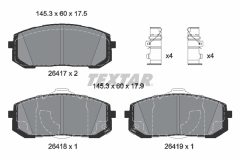 TEXTAR 2641701 — Колодки тормозные дисковые