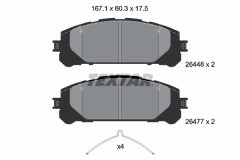 TEXTAR 2644801 — Колодки тормозные дисковые