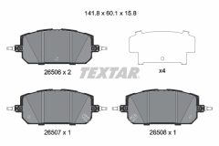 TEXTAR 2650601 — Plăcuțe de frână disc