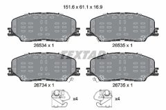 TEXTAR 2653401 — Plăcuțe de frână disc