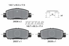 TEXTAR 2653601-3530-00 — Set discuri și plăcuțe de frână
