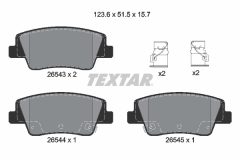 TEXTAR 2654301-3494-00 — Set discuri și plăcuțe de frână