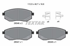 TEXTAR 2654601 — Plăcuțe de frână disc
