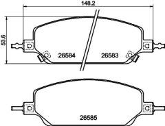 TEXTAR 2658302 — Plăcuțe de frână disc