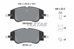 TEXTAR 2662001-1332-00 — Комплект тормозных дисков и колодок