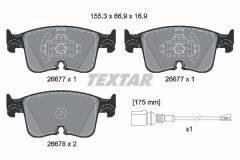 TEXTAR 2667702-3348-00 — Комплект тормозных дисков и колодок