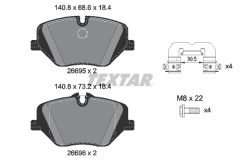 TEXTAR 2669501 — Колодки тормозные дисковые