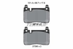 TEXTAR 2672401 — Plăcuțe de frână disc