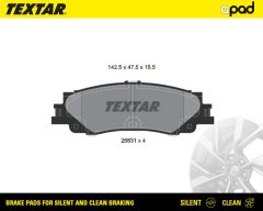 TEXTAR 2683101SC — Колодки тормозные дисковые