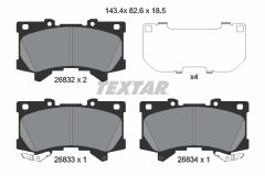 TEXTAR 2683201 — Колодки тормозные дисковые