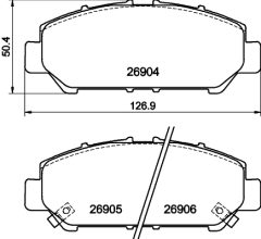 TEXTAR 2690401 — Plăcuțe de frână disc
