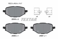 TEXTAR 2695901 — Plăcuțe de frână disc