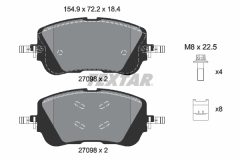 TEXTAR 2709801 — Колодки тормозные дисковые