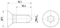 TEXTAR TPM0008 — Șurub fixare disc de frână