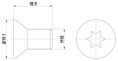 TEXTAR TPM0010 — Șurub fixare disc de frână