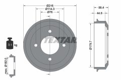 TEXTAR 94030300 — Tambur de frână