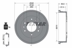 TEXTAR 94033500 — Tambur de frână