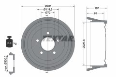 TEXTAR 94034800 — Тормозной барабан