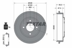 TEXTAR 94037100 — Tambur de frână