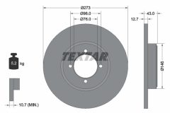 TEXTAR 92011400 — Тормозной диск