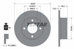 TEXTAR 92026100 — Disc de frână