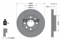 TEXTAR 92029600 — Disc de frână