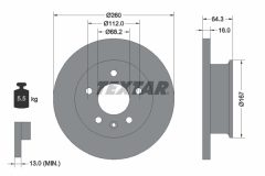 TEXTAR 92055900 — Disc de frână
