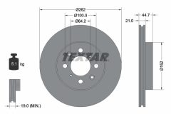 TEXTAR 92060903 — Disc de frână