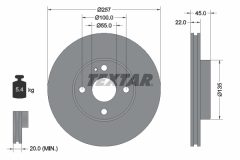 TEXTAR 92061600 — Тормозной диск