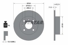 TEXTAR 92077000 — Тормозной диск