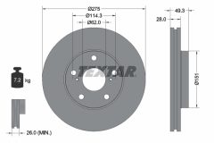 TEXTAR 92077703 — Disc de frână
