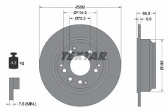TEXTAR 92078400 — Disc de frână