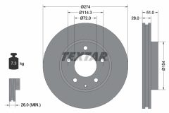 TEXTAR 92079200 — Disc de frână