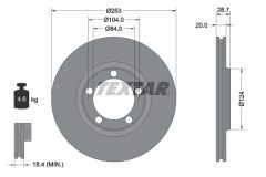 TEXTAR 92093700 — Disc de frână