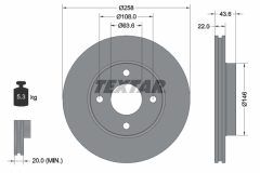 TEXTAR 92096203 — Disc de frână