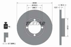 TEXTAR 92100303 — Тормозной диск
