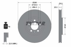 TEXTAR 92106600 — Disc de frână