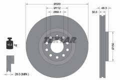 TEXTAR 92106705 — Disc de frână