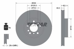 TEXTAR 92107205 — Disc de frână
