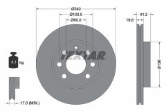 TEXTAR 92111403 — Disc de frână