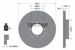 TEXTAR 92114000 — Disc de frână