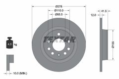 TEXTAR 92118503 — Тормозной диск